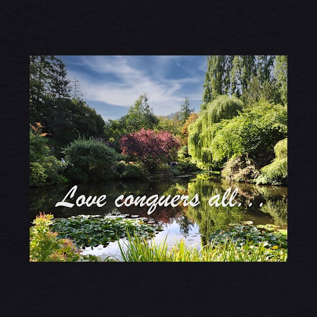 Love Conquers All: Butchart Gardens Pond by KirtTisdale